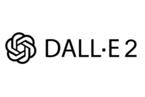 Dall-e 2 text logo black and white