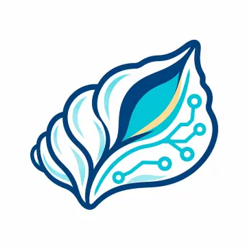 Circuit conch shell illustrating an AI knowledge agent
